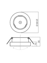 Spot incastrat MT 110, nichel mat, 1XGU5.3, Smarter 70279