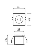 Spot incastrat MT 125 LED, alb, LED 3W, 4000K, 162 lm, Smarter 70360