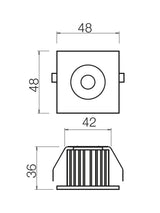 Spot incastrat MT 127 LED, alb, LED 3W, 4000K, 162 lm, Smarter 70362