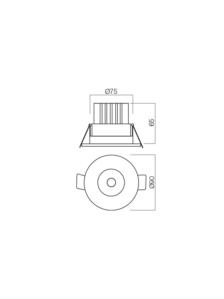 Spot incastrat MT 143 LED, alb mat, LED 9W, 4000K, 723 lm, Smarter 70378