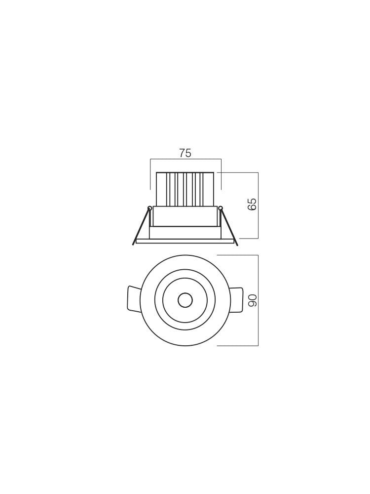 Spot incastrat MT 144 LED, alb mat, LED 9W, 4000K, 729 lm, Smarter 70380