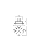 Spot incastrat MT 145 LED, alb mat, LED 9W, 3000K, 710 lm, Smarter 70390