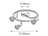 Spot Norton, crom, GU10 3x 50W, Rabalux 6048