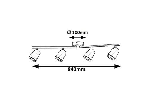 Spot Solange, alb, 1520lm, LED 24W, 3000K, Rabalux 5048