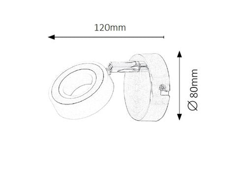 Spot Zora, crom, 400lm, LED 4, 5W, 4000K, Rabalux 5939