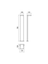 Stalp exterior EMBO, LED 8W, 960 lm, Smarter 90280