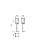 Stalp exterior MIDAS, 1 x E27, Smarter 90283