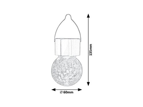 Corp iluminat decorativ Yola, crom satin, 1lm, LED 0, 06W, Rabalux 7850