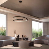 Lustra LED suspendata Storm, negru mat, 72W, 5715lm, 3000K, 4000K, 6000K, D.100cm, IP20, Smarter, 01-3381