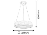 Suspensie Adeline, alb mat, 2100lm, LED 36W, 4000K, Rabalux 2510