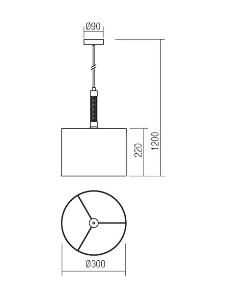 Suspensie ASTRID, crom, 1XE27, Smarter 01-1177