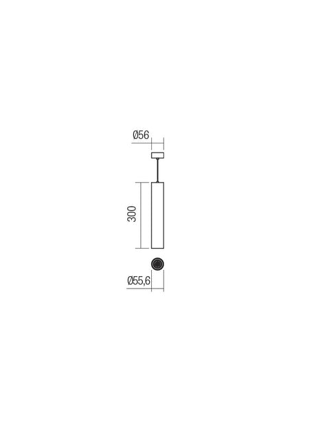 Suspensie AXIS, alb mat, 1XGU10, Smarter 01-2151