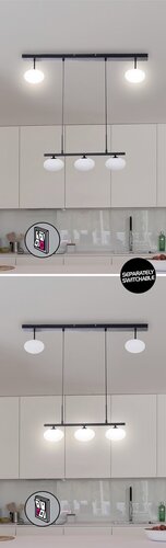 Lustra suspendata Calista, negru, 5xG9, IP20, Rabalux, 3060