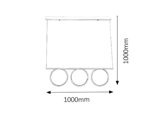 Suspensie Donatella, alb, 3810lm, LED 60W, 4000K, Rabalux 2548