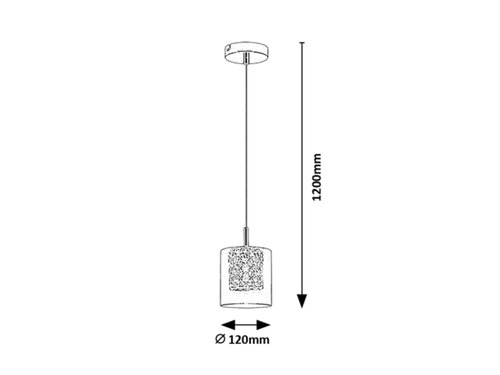 Suspensie Duchess, crom, G9 1x 40W, Rabalux 3114