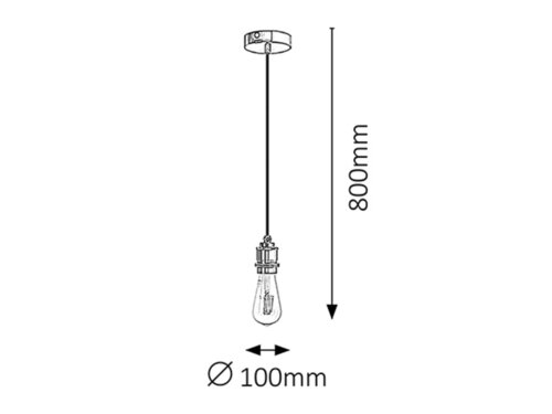 Suspensie Fixy, negru, E27 1x 60W, Rabalux 1411