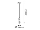 Suspensie Fixy, negru, E27 1x 60W, Rabalux 1411