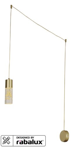 Suspensie Floresta, auriu, 248lm, LED 4W, 4000K, Rabalux 6560