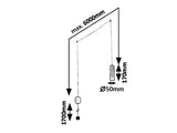 Suspensie Floresta, auriu, 248lm, LED 4W, 4000K, Rabalux 6560