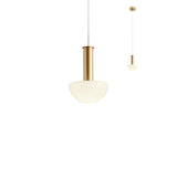 Suspensie LUMIEN, auriu mat/opal, G9, 1 x 10W, Redo 01-2474