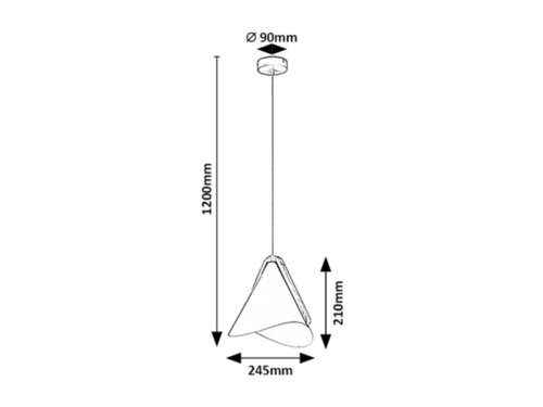 Suspensie Neva, gri, 1xE27, Rabalux 6649