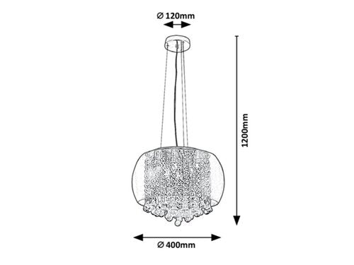 Suspensie Ninelle, crom, 6xG9, Rabalux 3599