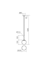 Suspensie NIVA, 1 x  E14, Smarter 01-2623