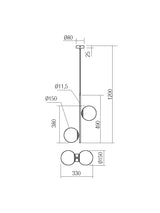 Suspensie NIVA, 2 x  E14, Smarter 01-2625