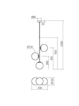 Suspensie NIVA, 3 x  E14, Smarter 01-2627