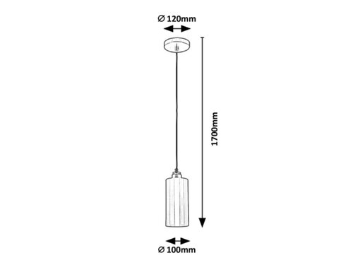 Suspensie Panthea, auriu, 1xE27, Rabalux 4479