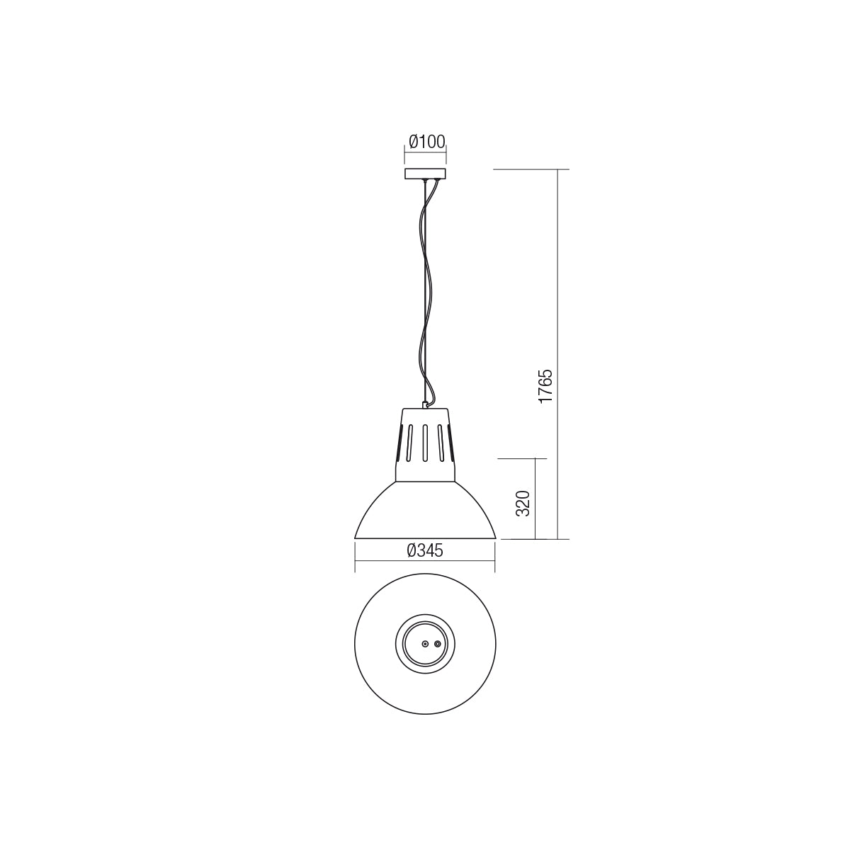 Suspensie PEEP, alb mat, 1XE27, Smarter 01-1282