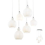 Suspensie PLUMEN, opal, E14, 6 x  42W, Redo 01-2068