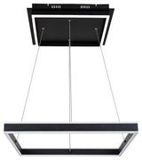 Suspensie Quadro, negru mat, 1670lm, LED 60W, 4000K, Rabalux 3085