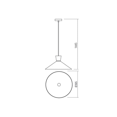 Suspensie KIMONO, alb mat cu detalii cupru, 1XE27, Smarter 01-1459