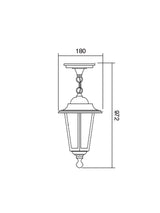 Suspensie LONDON, negru mat cu patina cupru, 1XE27, Smarter 6105C