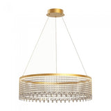 Suspensie Vanesia, aur periat, LED CCT, 47W, 3800 lumeni, 3000K/4000K/6000K, D.80 cm, Incanti , IVA PR L 11