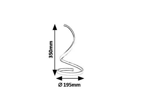 Veioza Anais, argintiu, 200lm, LED 4, 8W, 4000K, Rabalux 5469