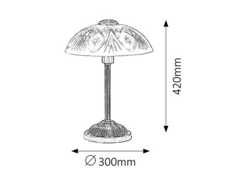 Veioza Annabella, bronz, E14 1x 40W, Rabalux 8634