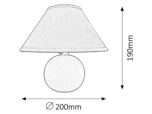 Veioza Ariel, alb mat,1x E14, Rabalux 4901