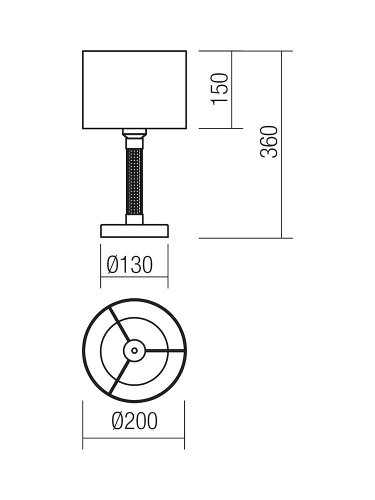 Veioza ASTRID, crom, 1XE27, Smarter 01-1178