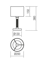 Veioza ASTRID, crom, 1XE27, Smarter 01-1178