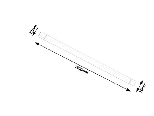 Aplica Batten Light, alb, 3200lm, LED 40W, 4000K, Rabalux 1453