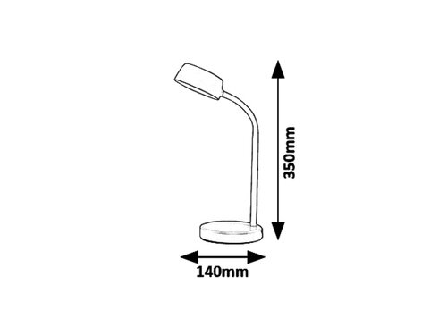 Veioza Berry, albastru, 350lm, LED 4, 5W, 4000K, Rabalux 6780