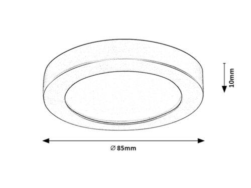 Plafoniera Coco, alb, 250lm, LED 3W, 4000K, Rabalux 5276