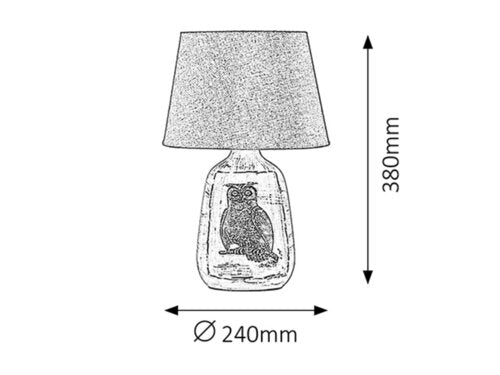 Veioza Dora, alb, E27 1x 40W, Rabalux 4373