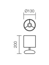 Veioza FIVE, mov, 1xE14, Smarter 01-856