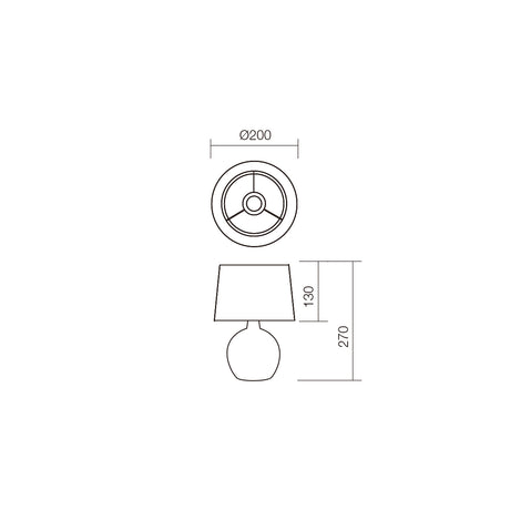 Veioza HOME, maro, 1xE14, Smarter 01-1374