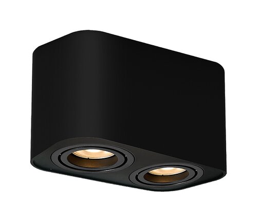 Plafoniera Kobald, negru mat, GU10 2x 42W, Rabalux 2053