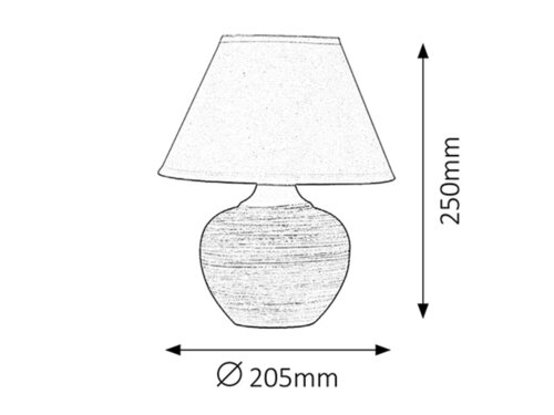 Veioza Molly, bej, E14 1x 40W, Rabalux 4391