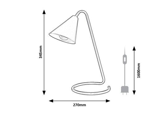 Veioza Monty, alb, E14 1x 40W, Rabalux 3089